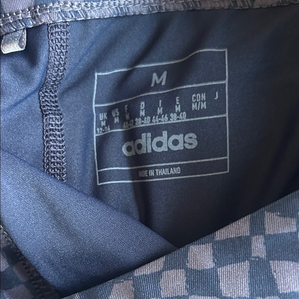 adidas Golf Blue Checkered Skort Skirt - Picture 2 of 4
